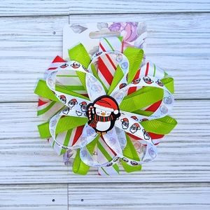 Penguin Christmas Bow